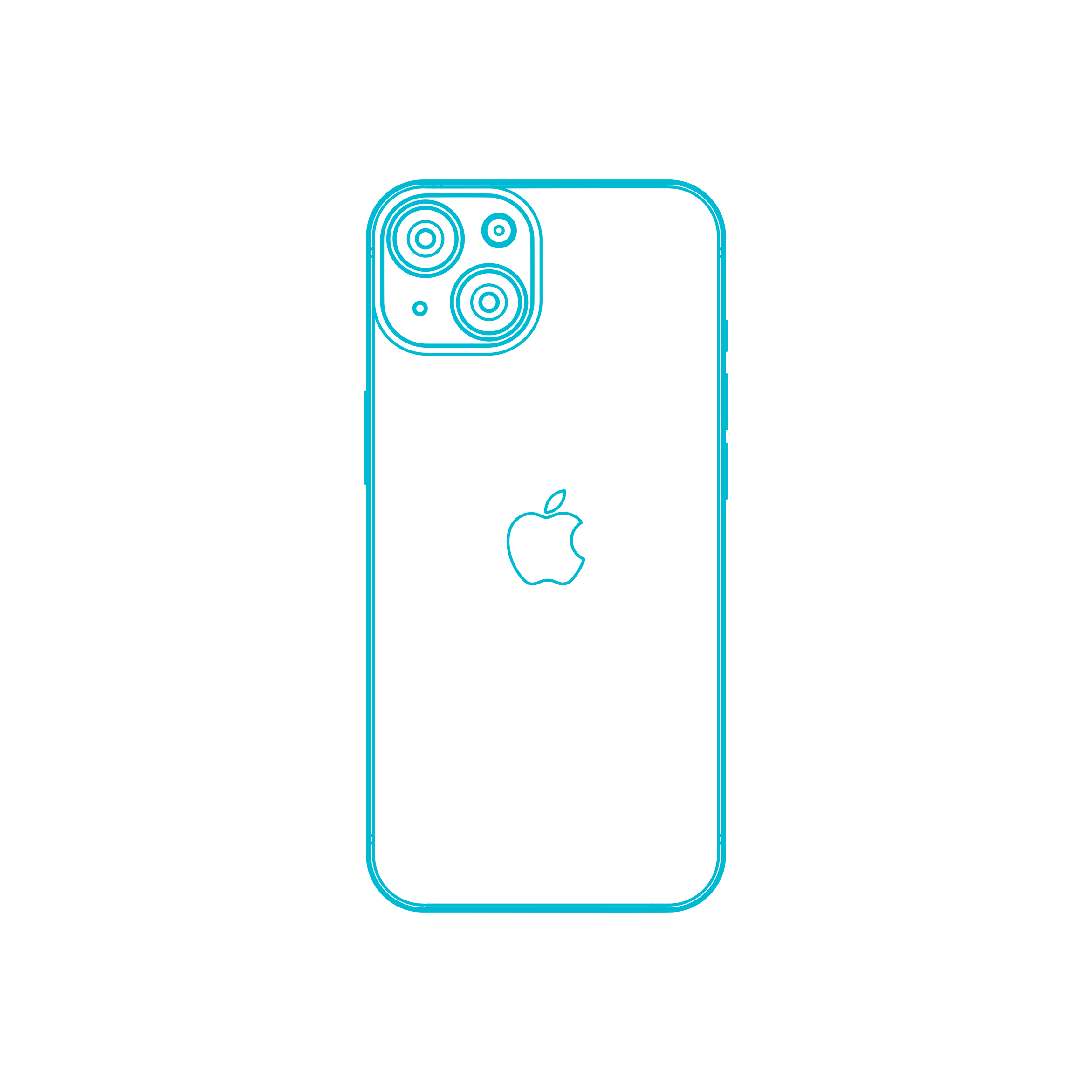 Digital Apple Iphones Apple Iphone 14 Editable Svg Line Art Free Vectors